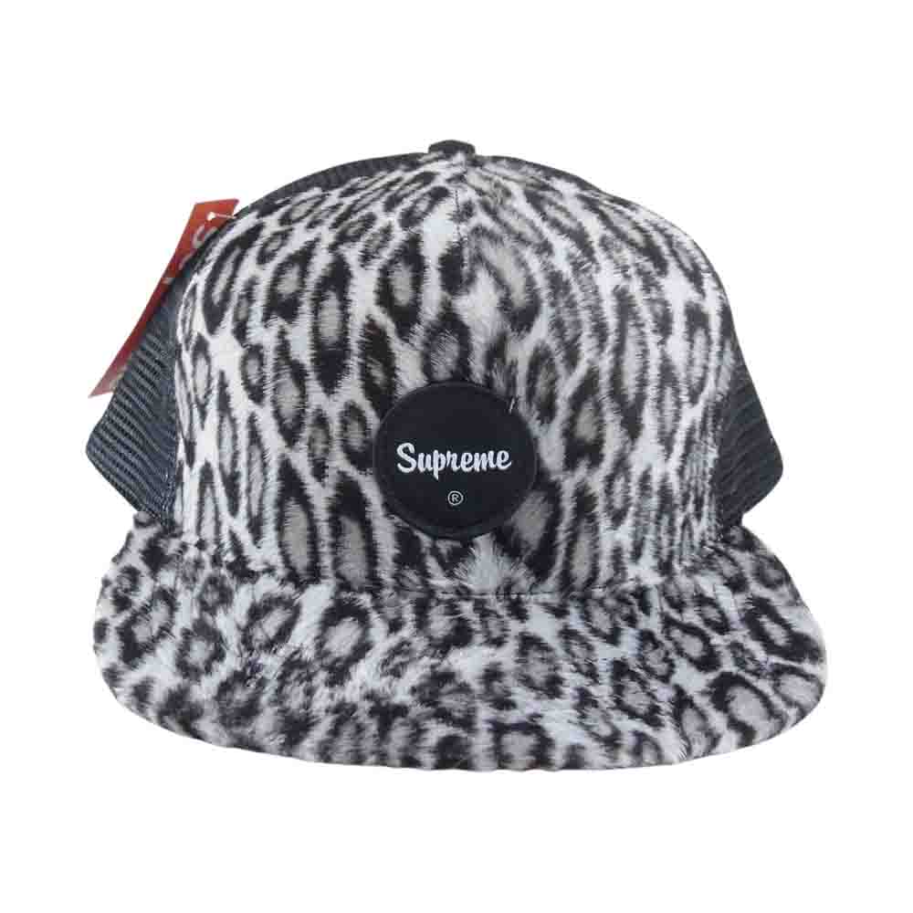 Supreme シュプリーム 帽子 20SS Leopard Mesh Back 5-Panel レオパード柄 フェイクファー 5パネル メッシュ  キャップ ブラック系【新古品】【未使用】