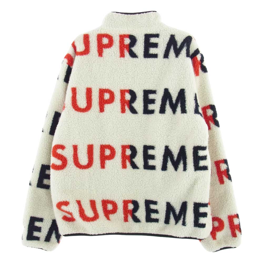 Supreme シュプリーム ジャケット 18AW Reversible Logo Fleece Jacket ...