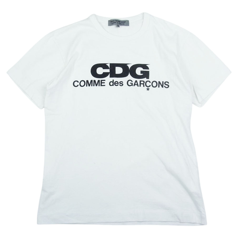 COMME des GARCONS コムデギャルソン Ｔシャツ IH-T009 GOOD DESIGN SHOP グッドデザインショップ CDG  ロゴプリント 半袖 Tシャツ ホワイト系 M