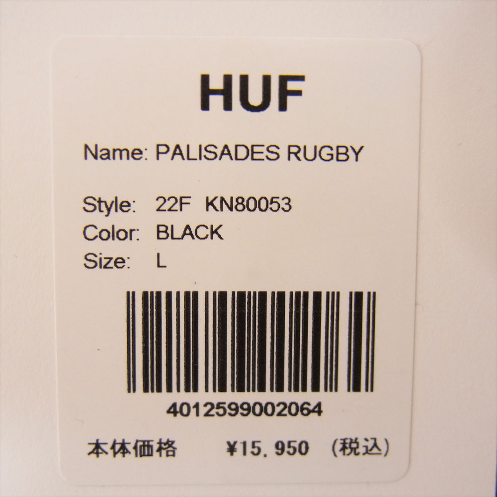 ハフ HUF 長袖シャツ 22AW KN80053 PALISADES RUGBY ラガー シャツ