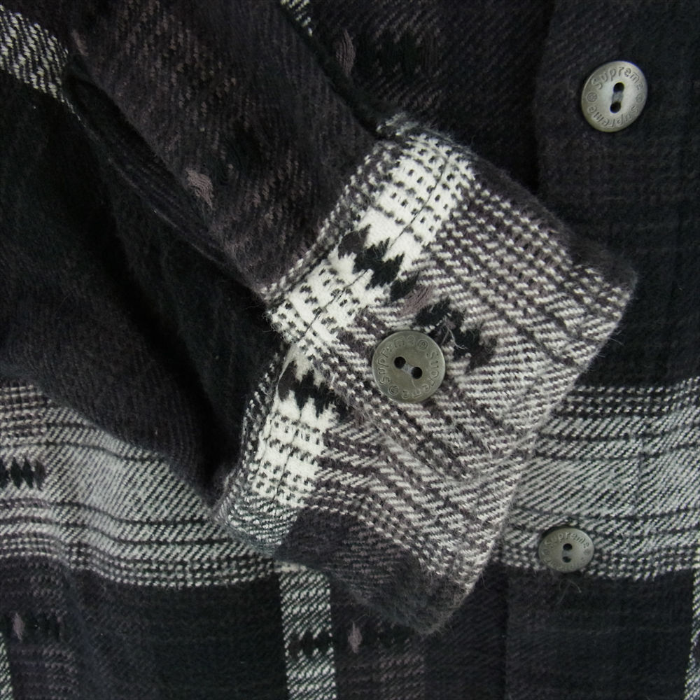 Supreme シュプリーム 長袖シャツ 18AW Hooded Jacquard Flannel Shirt