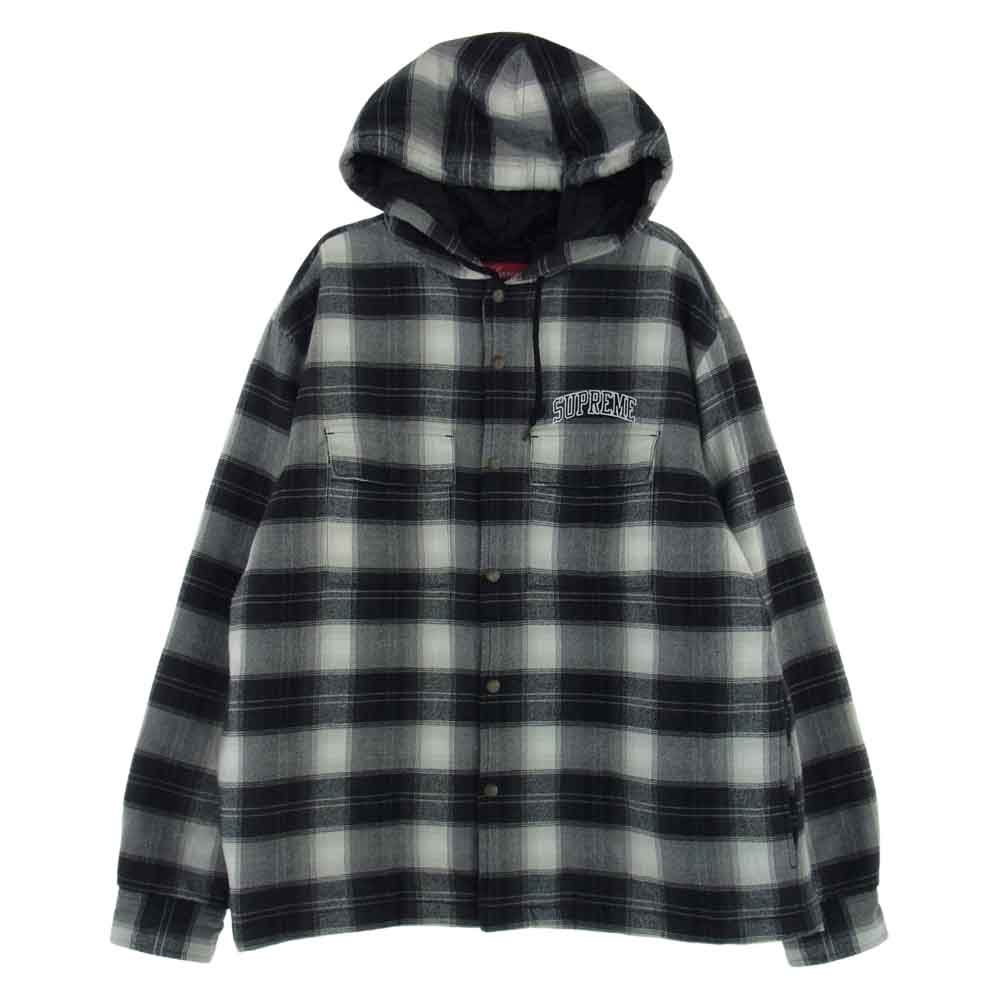 Supreme シュプリーム ジャケット 19AW Quilted Hooded Plaid Shirt