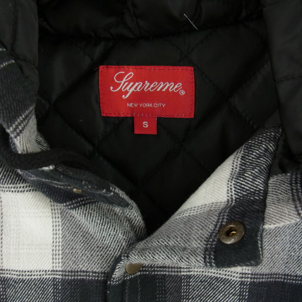 Supreme シュプリーム ジャケット 19AW Quilted Hooded Plaid Shirt