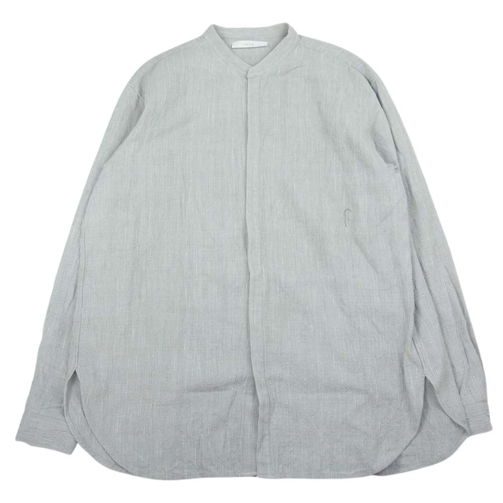 セヤ Seya 長袖シャツ HAND STITCH KURTA SHIRT ノーカラー 長袖