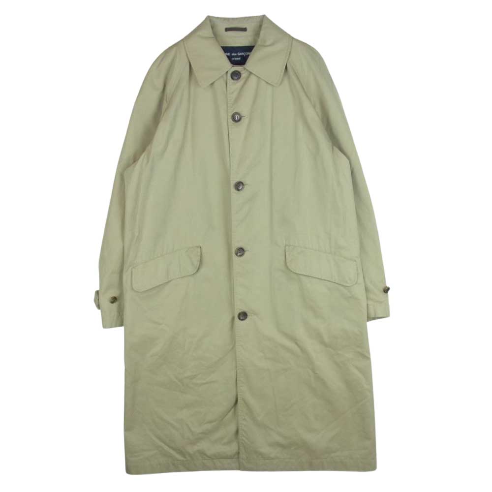 COMME des GARCONS HOMME コムデギャルソンオム トレンチコート 19SS HC-C009 Cotton Gabarrdine  Coat コットンギャバジン ステンカラー コート ベージュ系 S