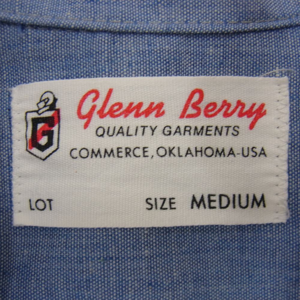 グレンベリー glenn berry 長袖シャツ 60s 70s ヴィンテージ Chambray