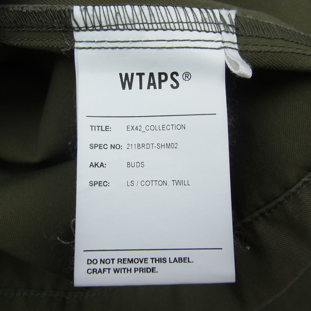 WTAPS ダブルタップス ジャケット 21SS 211BRDT-SHM02 BUDS / LS