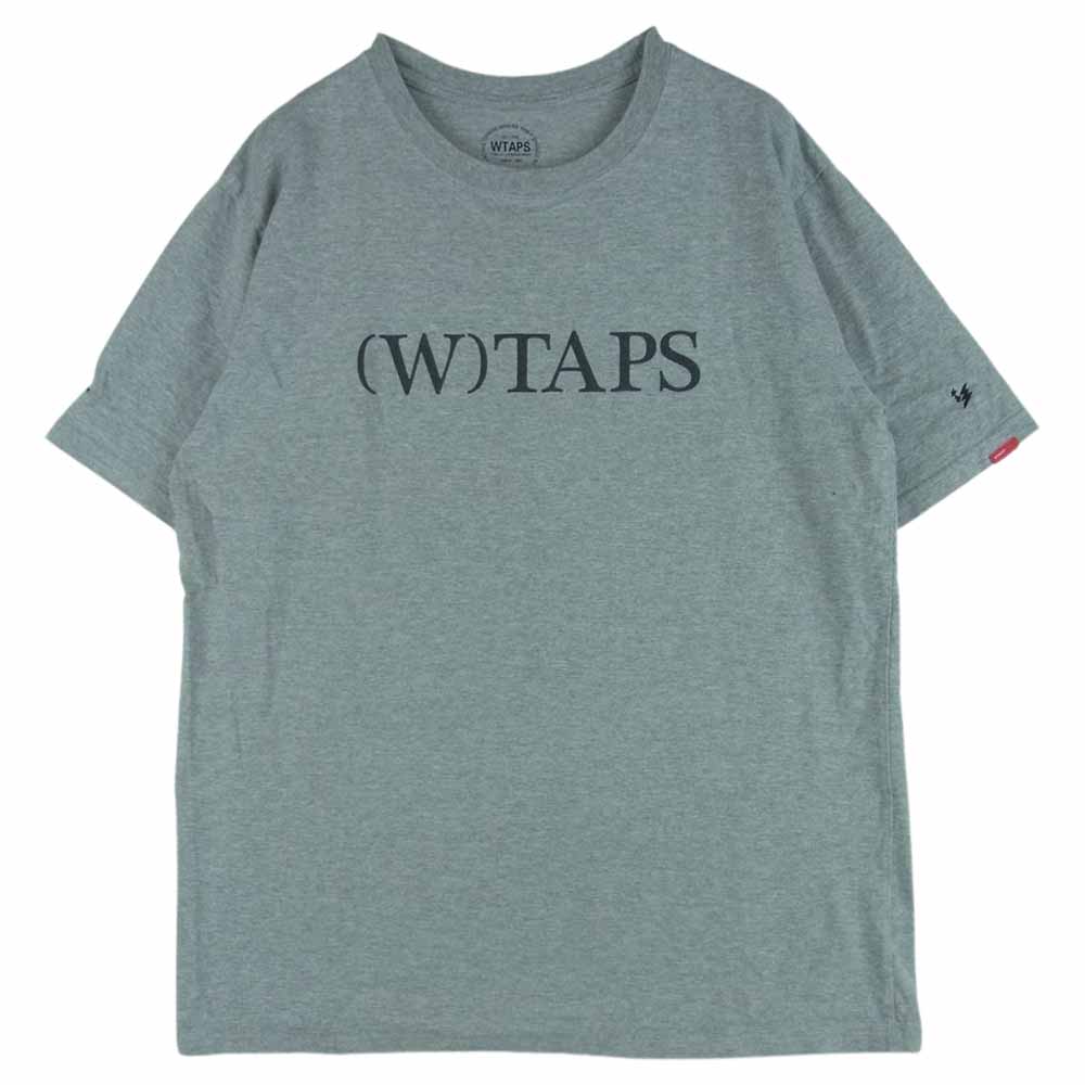 WTAPS ダブルタップス 半袖Ｔシャツ 16SS BRACKET / TEE. SS SPOT ITEM スポット ロゴプリント 半袖 Tシャツ  日本製 グレー系 3