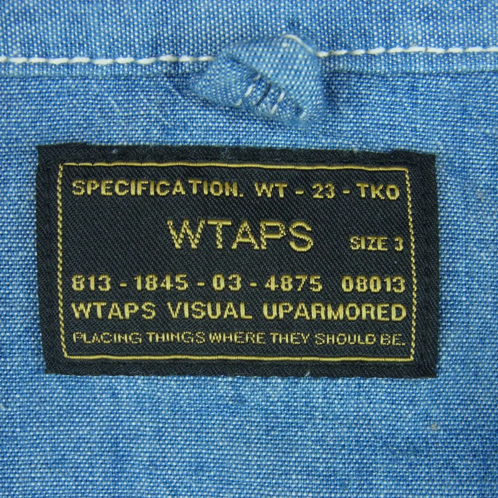 WTAPS ダブルタップス 長袖シャツ 161GWDT-SHM03 CELL LS コットン