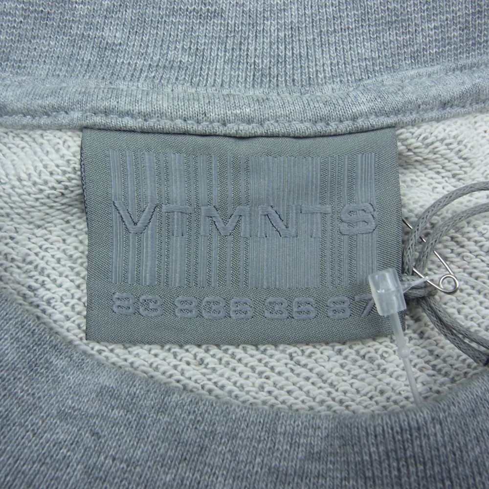 VETEMENTS ヴェトモン スウェット VL14CW100G VTMNTS BARCODE