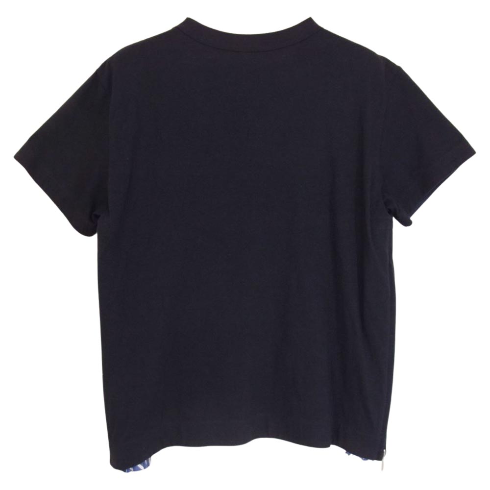 Sacai サカイ Ｔシャツ SCW-025 サイド プリーツ ジップ 半袖 T