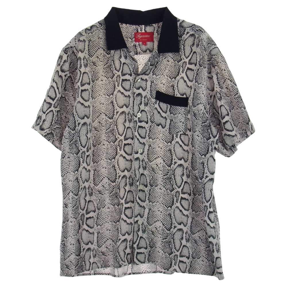 Supreme シュプリーム 半袖シャツ 12SS Snakeskin Shirt スネーク