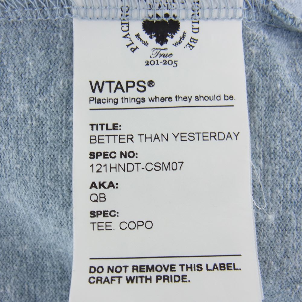 WTAPS ダブルタップス Ｔシャツ 12SS 121HNDT-CSM07 BETTER THAN