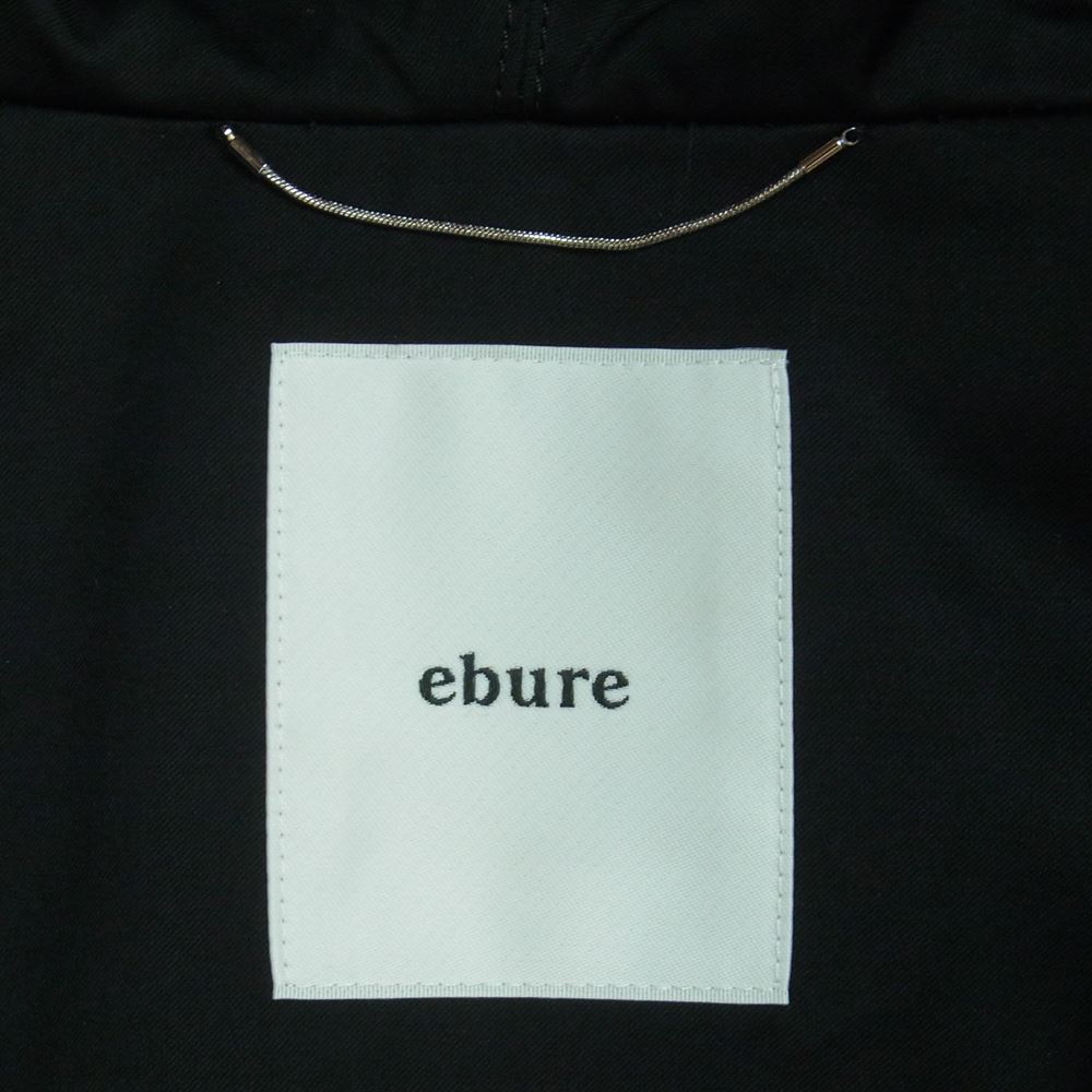 エブール ebure 3110200020 ナイロン ロング コート 中国製 ブラック系 38
