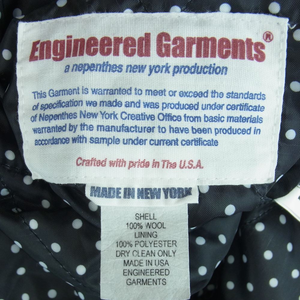 Engineered Garments エンジニアードガーメンツ ジャケット USA製 ドット ウール リバーシブル ジャケット ブラック系 ホワイト系