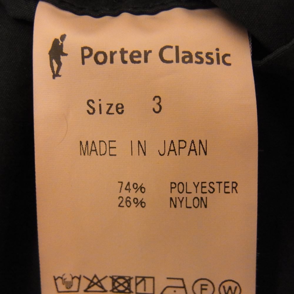 PORTER CLASSIC ポータークラシック ジャケット WEATHER SHIRT JKT ウェザー シャツ ジャケット ブラック系 3