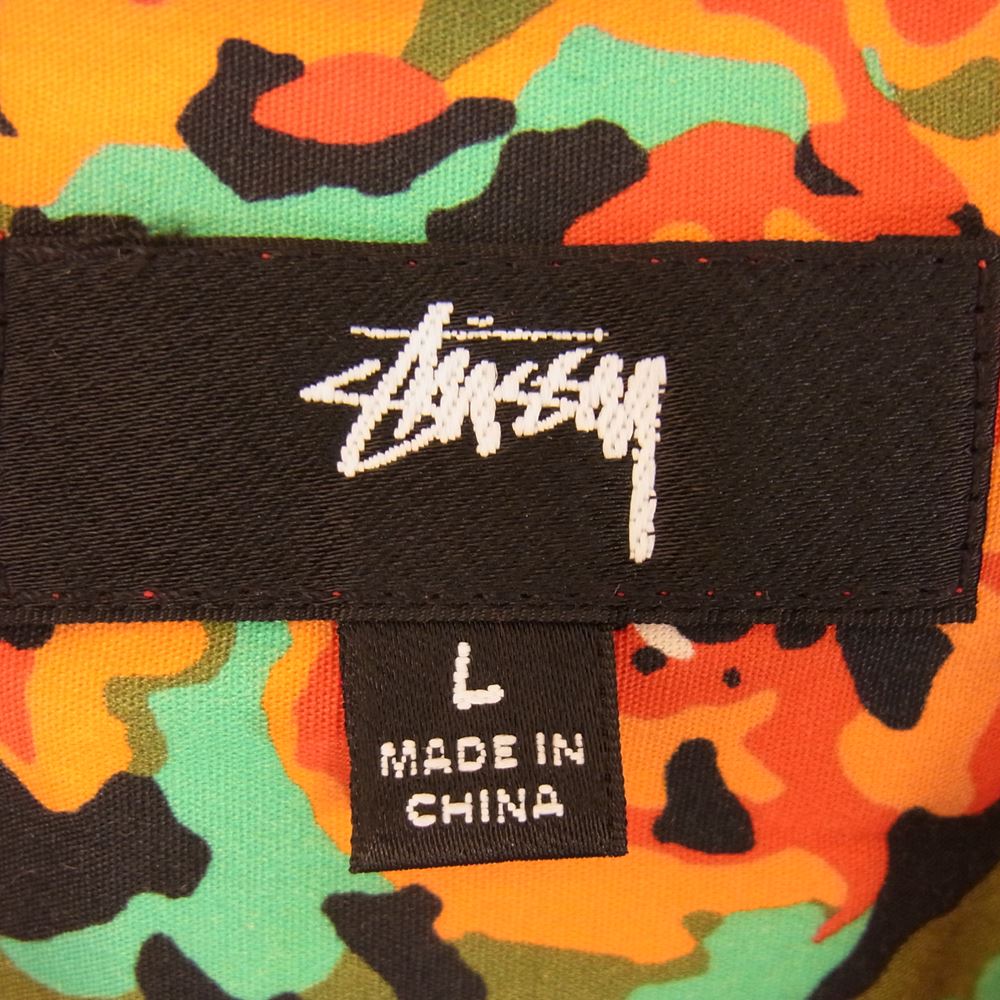 STUSSY ステューシー 半袖シャツ POPPY プリント 半袖 シャツ マルチ 