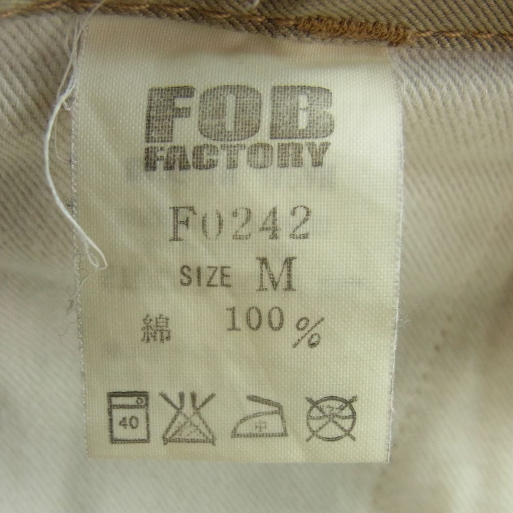 FOB FACTORY エフオービーファクトリー チノパンツ F0242 FUSION