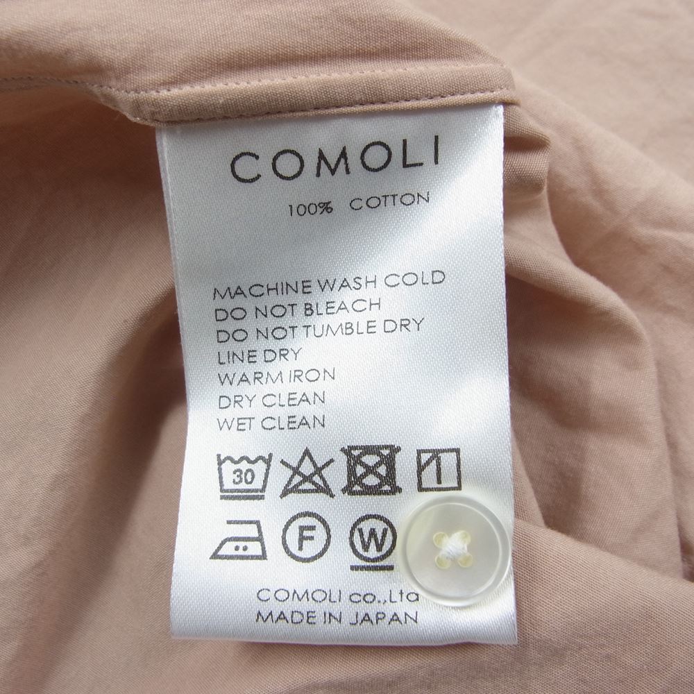 COMOLI コモリ ブラウス 18SS M01-02002 バンドカラー 長袖 シャツ