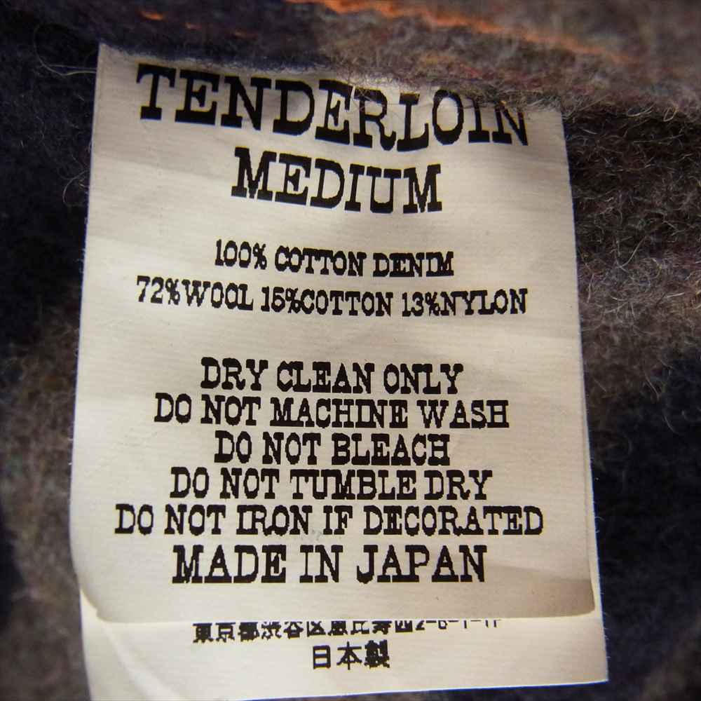 TENDERLOIN テンダーロイン デニムジャケット 19AW DENIM JKT WASH BLANKET 裏ブランケット ウォッシュ加工  デニムジャケット インディゴブルー系 M【美品】