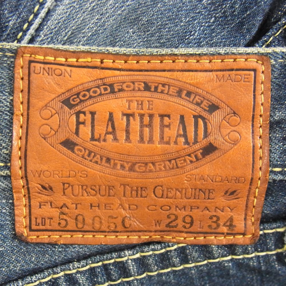 THE FLAT HEAD ザフラットヘッド デニムパンツ 5005C USED加工