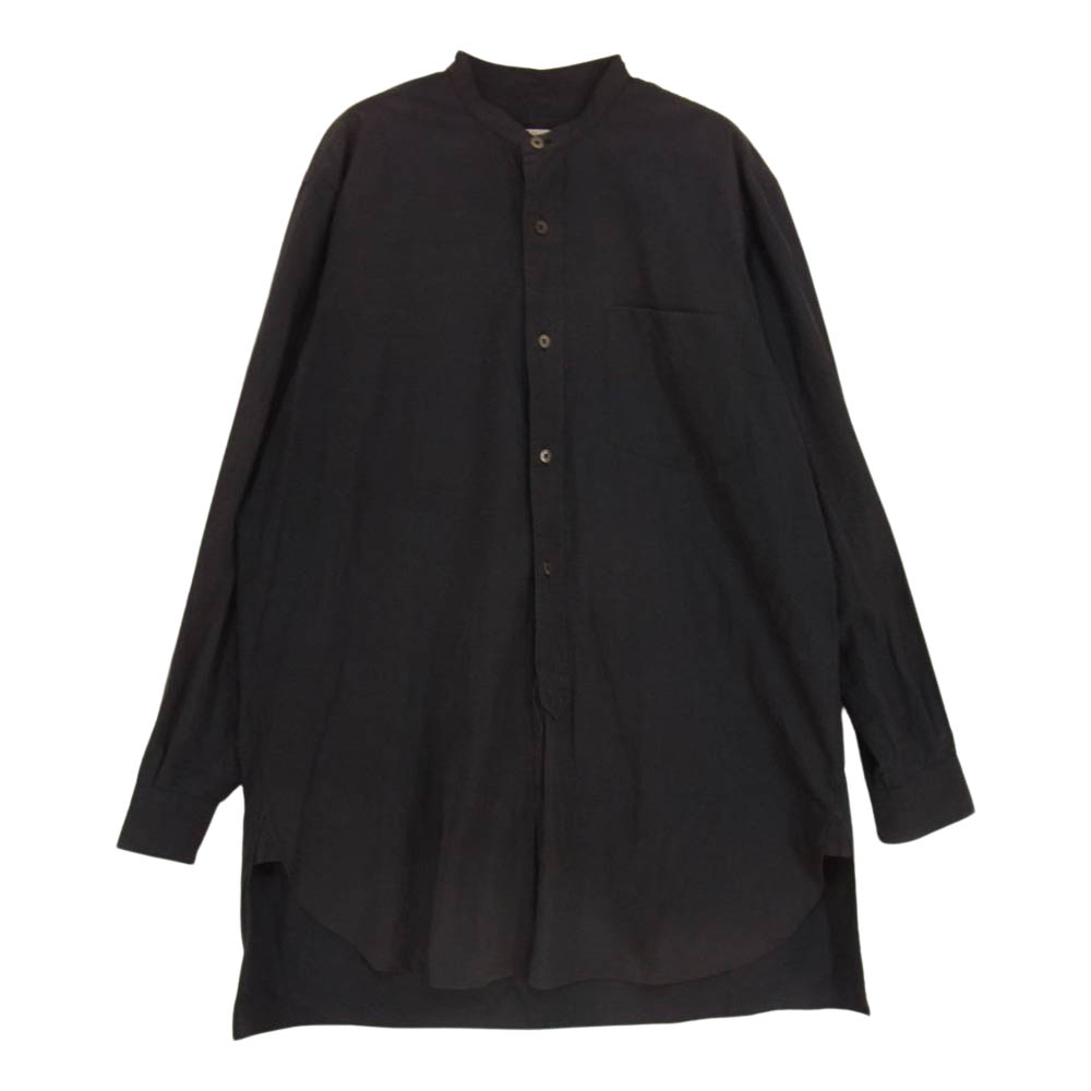 COMOLI コモリ ブラウス 101-02003 Band collar shirt バンドカラー