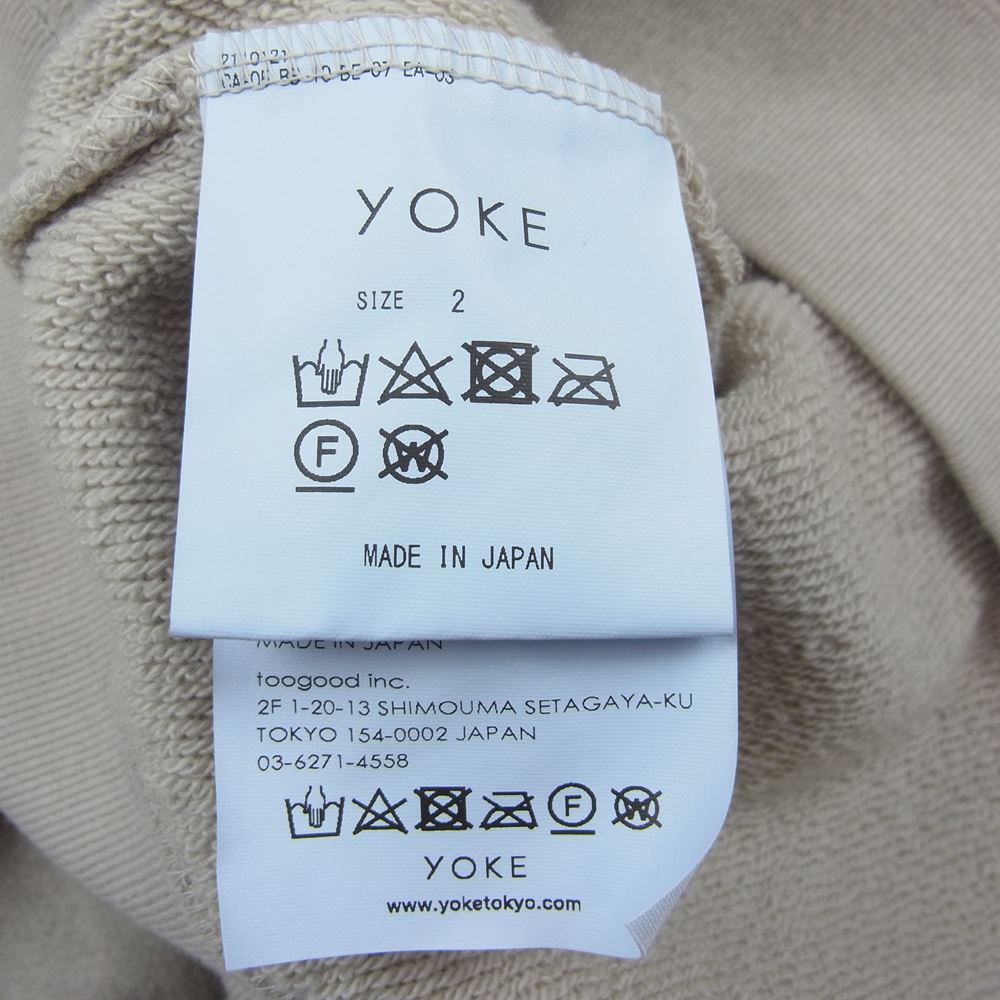 ヨーク YOKE スウェット 23SS YK23SS0481CS-WM 吾亦紅 ワレモコウ