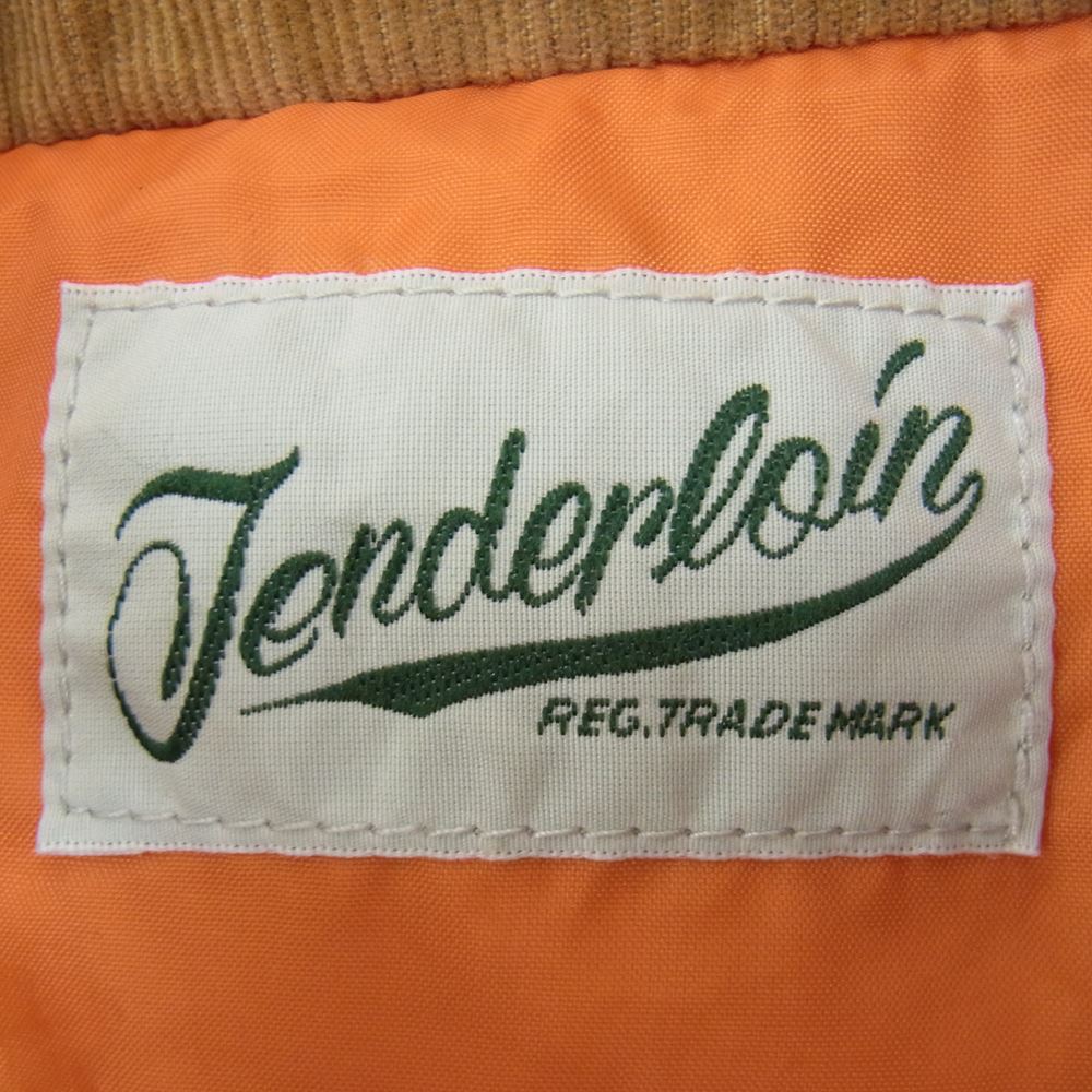 TENDERLOIN テンダーロイン ジャケット T-FIELD JKT スタンドカラー 襟コーデュロイ プリマロフト 中綿 フィールドジャケット  ベージュ系 S