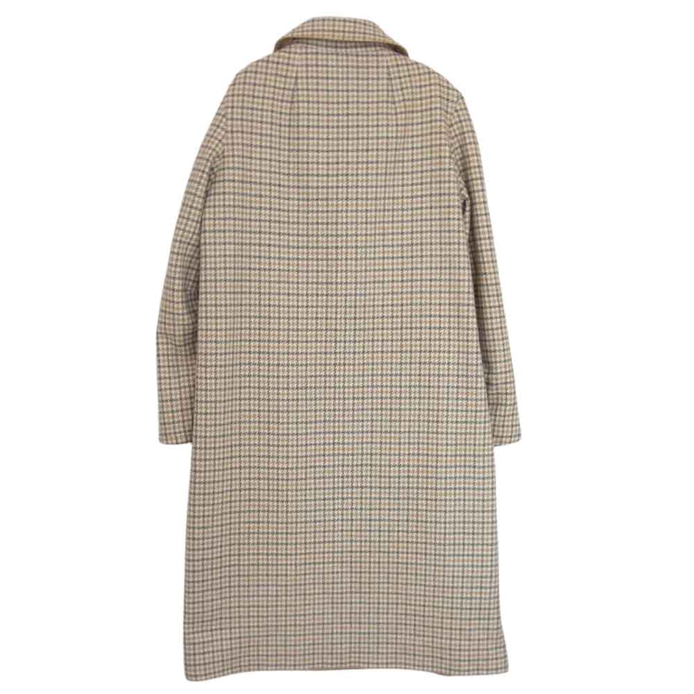 Aquascutum アクアスキュータム ステンカラーコート 英国製 ヴィンテージ 70~80s リバーシブル チェック ステンカラーコート  ベージュ系 サイズ表記無