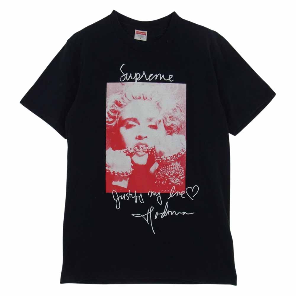 Supreme シュプリーム Ｔシャツ 18AW Madonna Tee マドンナ プリント Tシャツ ブラック系 S