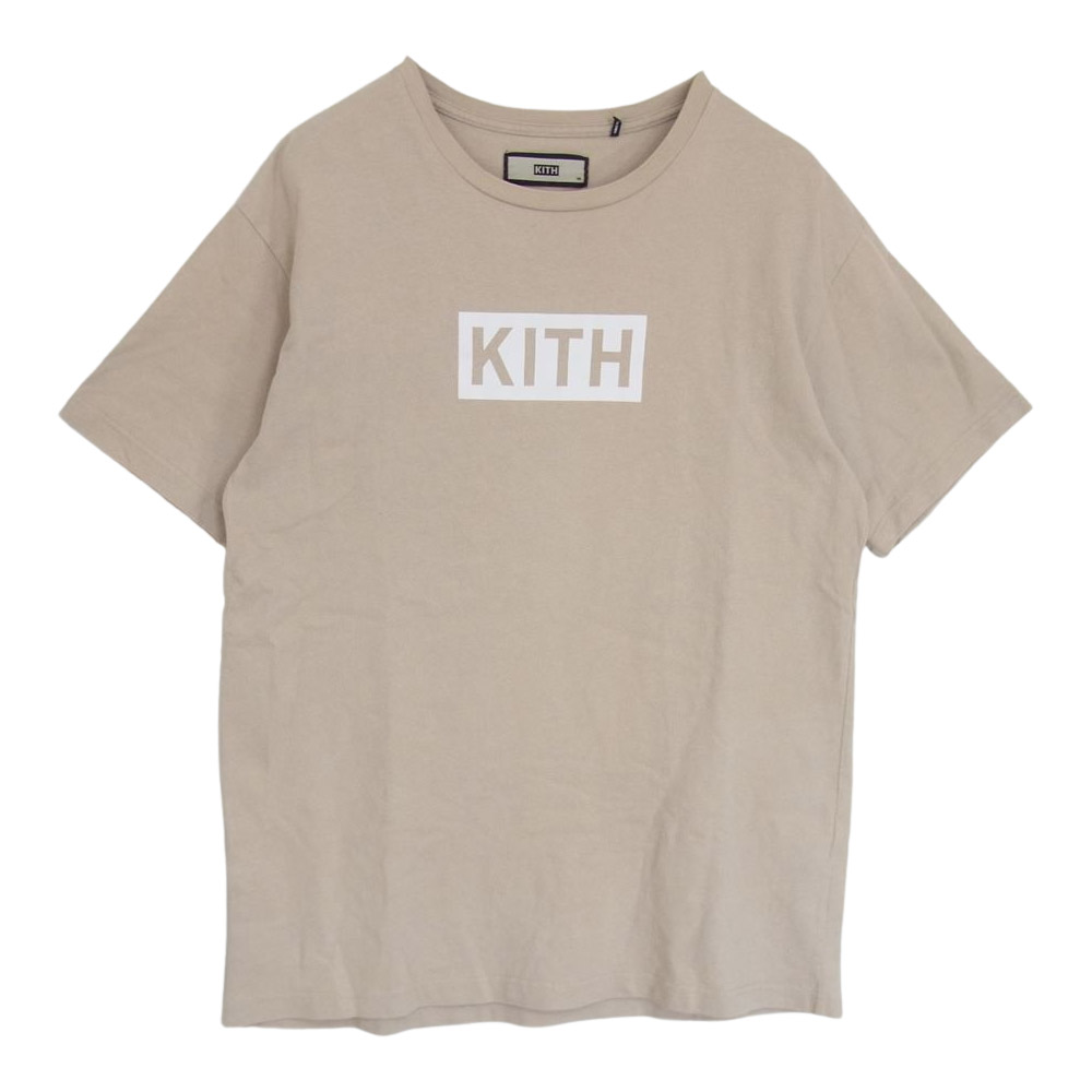kith treats ボックスロゴ　Tシャツ　M サンド　ベージュ　キス