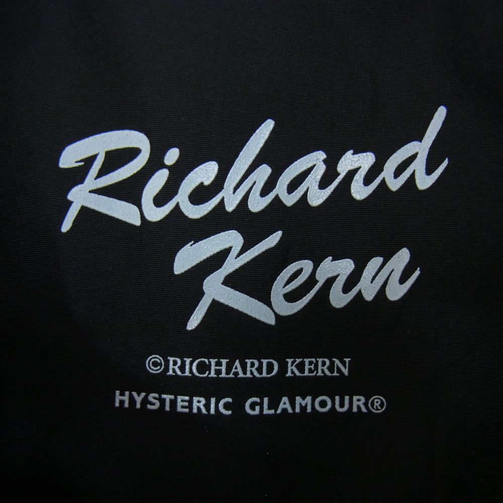 HYSTERIC GLAMOUR ヒステリックグラマー ジャケット 23SS 02231AB10 RICHARD KERN/XX GIRLS  リチャードカーン コーチジャケット ブラック系 S【新古品】【未使用】