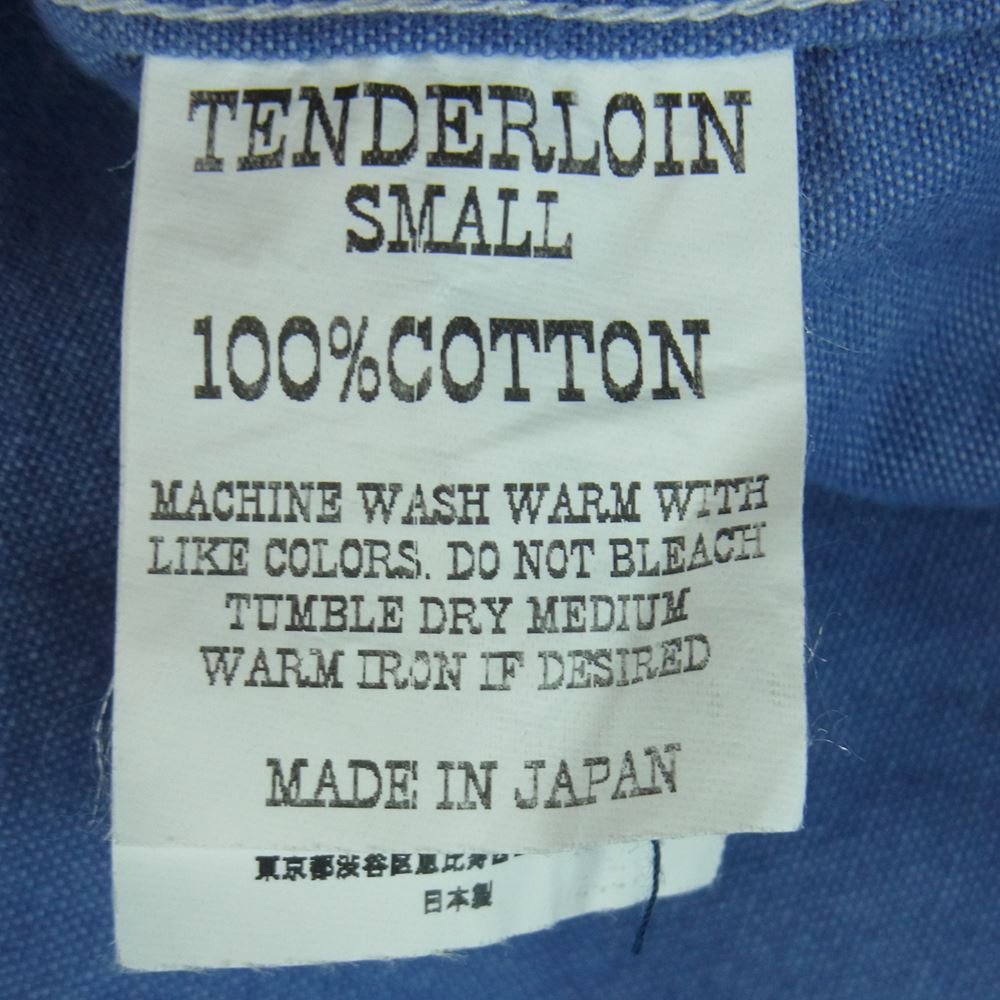 TENDERLOIN テンダーロイン 半袖シャツ T-CHAMBRAY SHT S/S