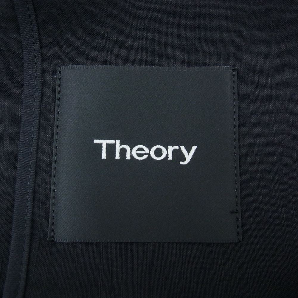 セオリー theory コート 01-6109612 リネン混 ノーカラーコート