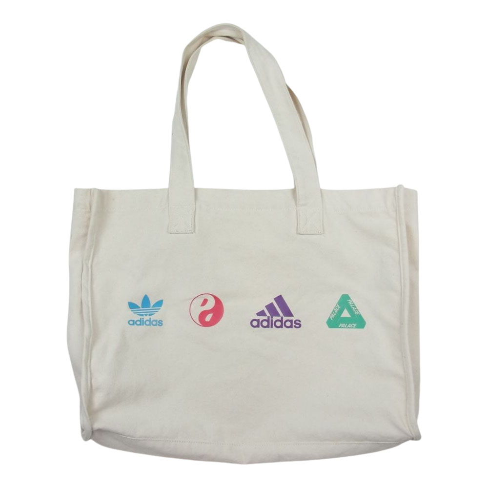 Alaska protest einde パレス PALACE トートバッグ x ADIDAS CANVAS TOTE BAG Non Dyed アディダス トート バッグ オフホワイト系  PALACE USED/古着（トートバッグ）｜PALACEのUSED/古着通販サイト - SMASELL（スマセル）