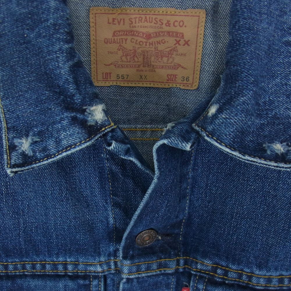 Levi's リーバイス 70557-0006 USA製 バレンシア製 ビックE ボタン