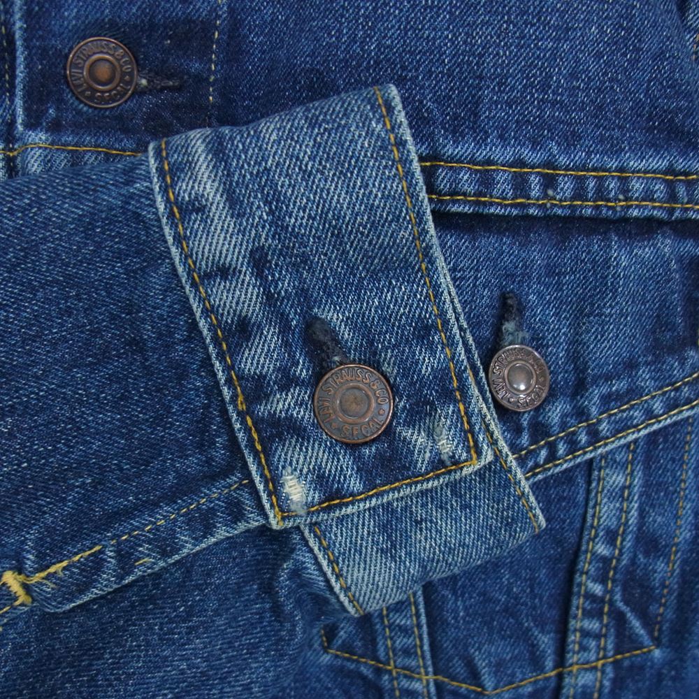 Levi's リーバイス デニムジャケット 70557-0006 USA製 バレンシア製 ビックE ボタン デニム ジャケット インディゴブルー系 36