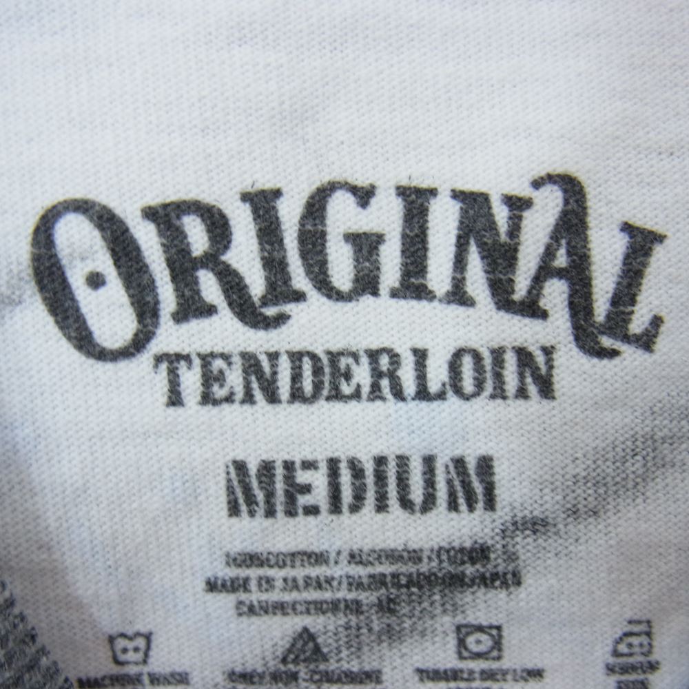 TENDERLOIN テンダーロイン Ｔシャツ 本店限定 TEE L/S ACID QB タイダイ ロゴ プリント 長袖 Tシャツ ホワイト  ホワイト系 M