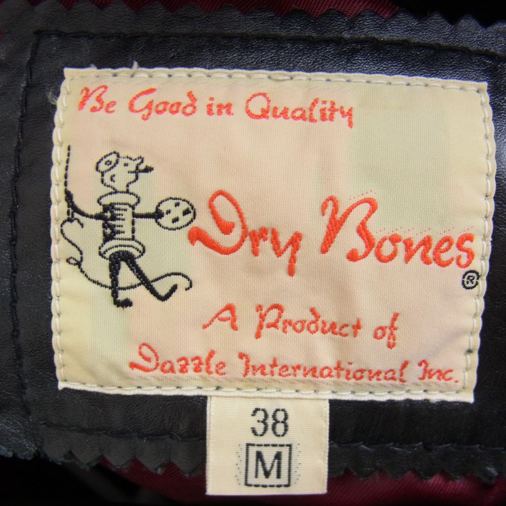 ドライボーンズ Dry Bones レザージャケット カウレザー テーラード