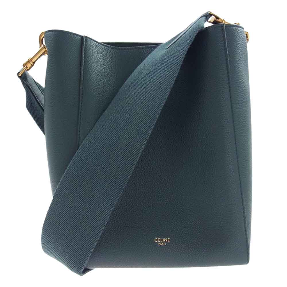 CELINE セリーヌ ショルダーバッグ サングル スモール レザー バケット