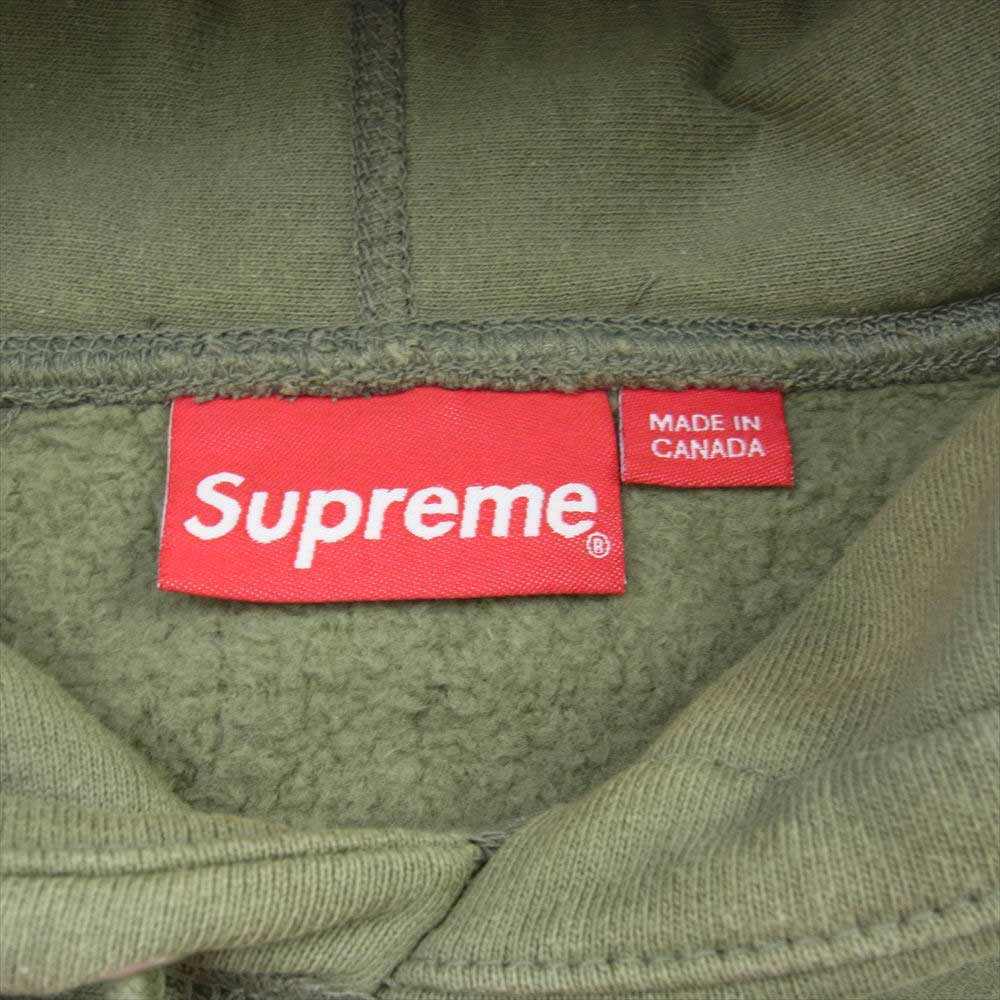 Supreme シュプリーム スウェット 20AW Cross Box Logo Hooded Sweatshirt クロス ボックス ロゴ  フーデッド スウェット パーカー モスグリーン系 S