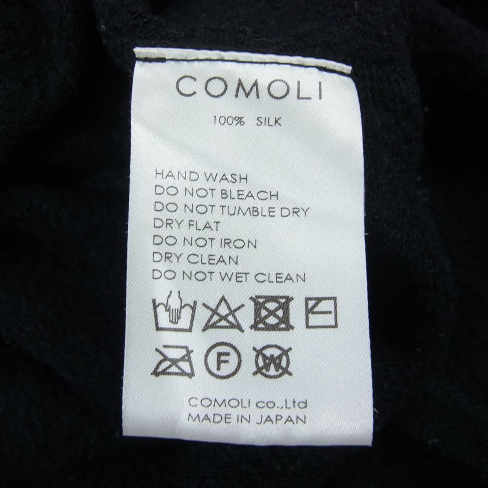 COMOLI コモリ スウェット 19AW Q03-05017 シルク プルオーバー