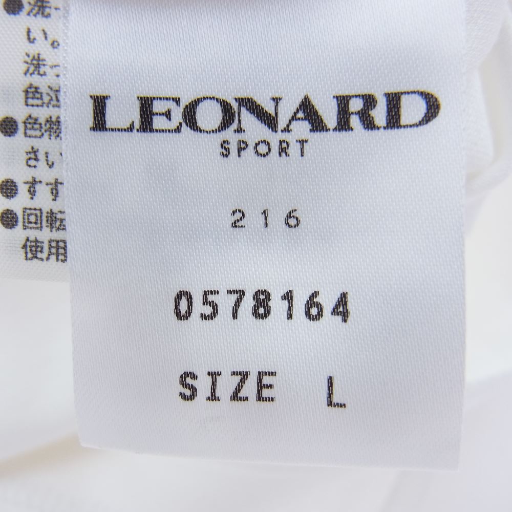 LEONARD レオナール Ｔシャツ SPORT スポーツ 襟切替 ハイネック T