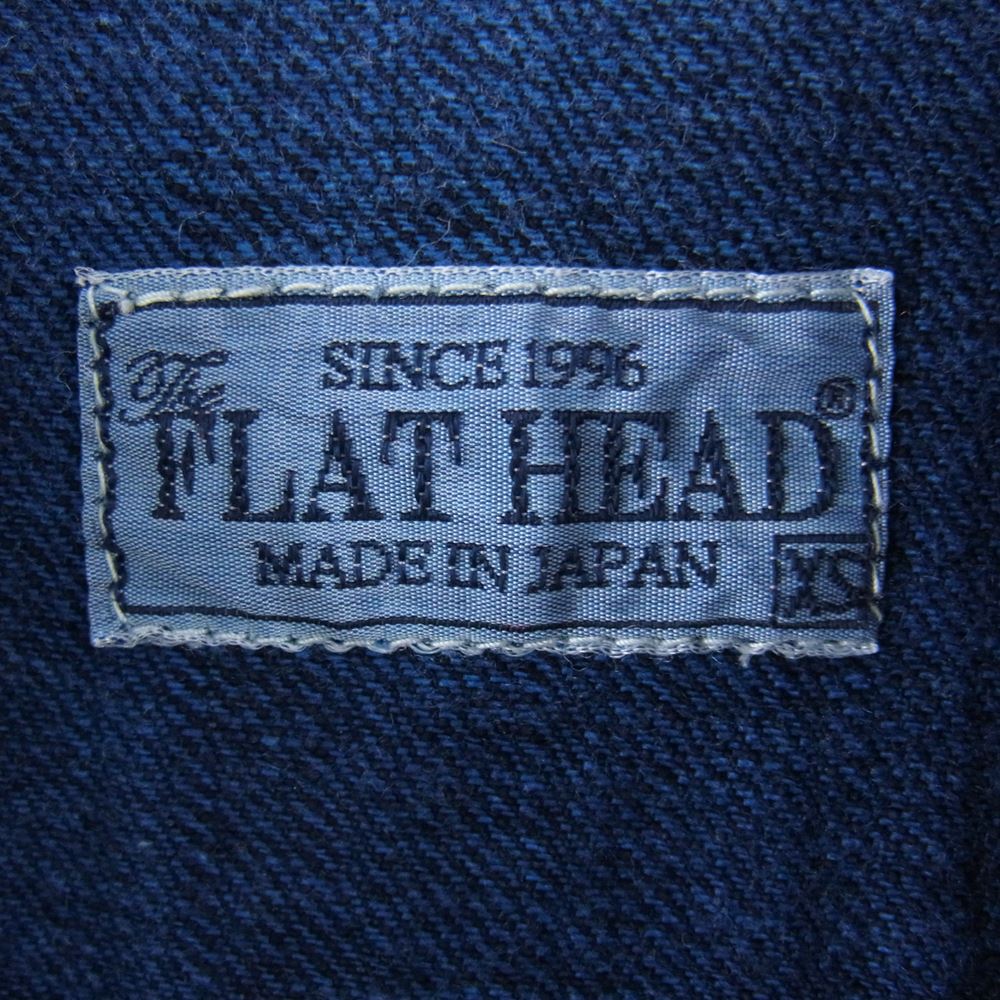 THE FLAT HEAD ザフラットヘッド 長袖シャツ デニム ウエスタン 長袖 シャツ インディゴブルー系 XS