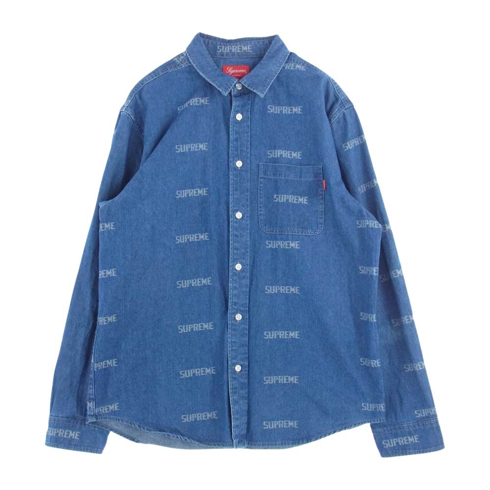 Supreme シュプリーム 長袖シャツ 19SS Logo Denim Shirt ロゴ デニム