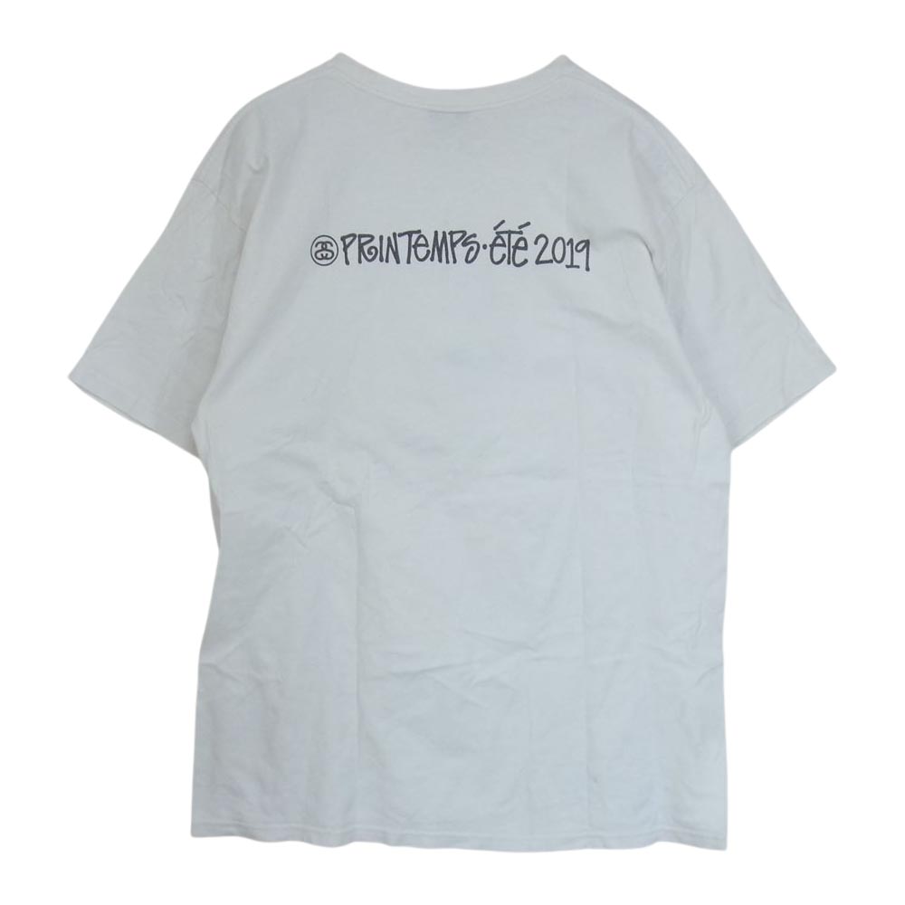 STUSSY ステューシー Ｔシャツ 19SS Printemps Tee Chanel カールラガーフェルド シャネル ロゴ Tシャツ ホワイト系 L