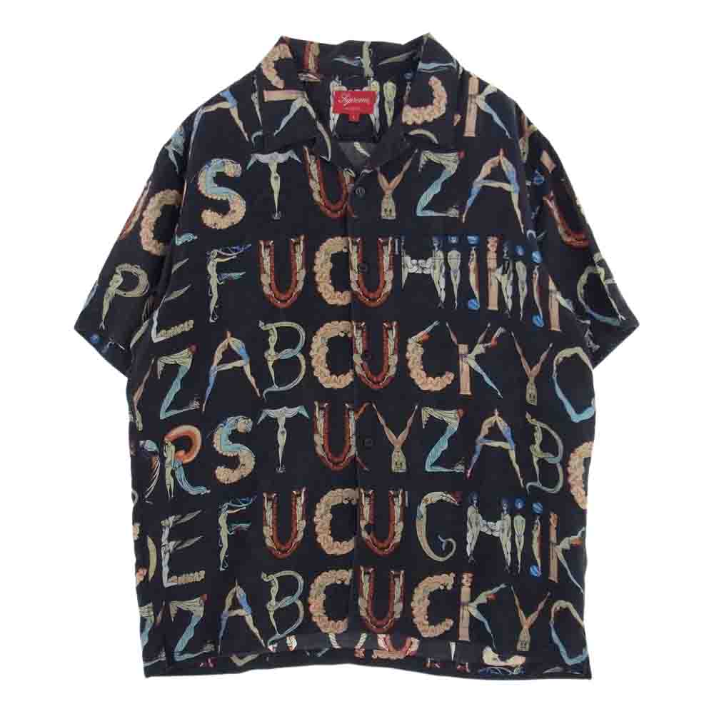 Supreme シュプリーム 半袖シャツ 18SS Alphabet Silk Shirt