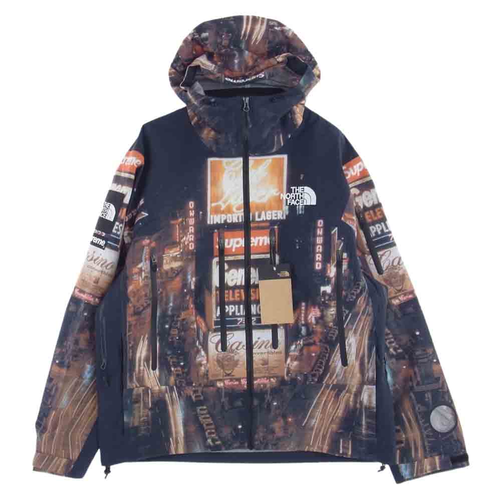 Supreme シュプリーム ジャケット 22AW NP522071 × THE NORTH FACE ノースフェイス Taped Seam  Shell Jacket Times Square テープドシーム シェル ジャケット マウンテンパーカー タイムズスクエア ブラック系 USA ...