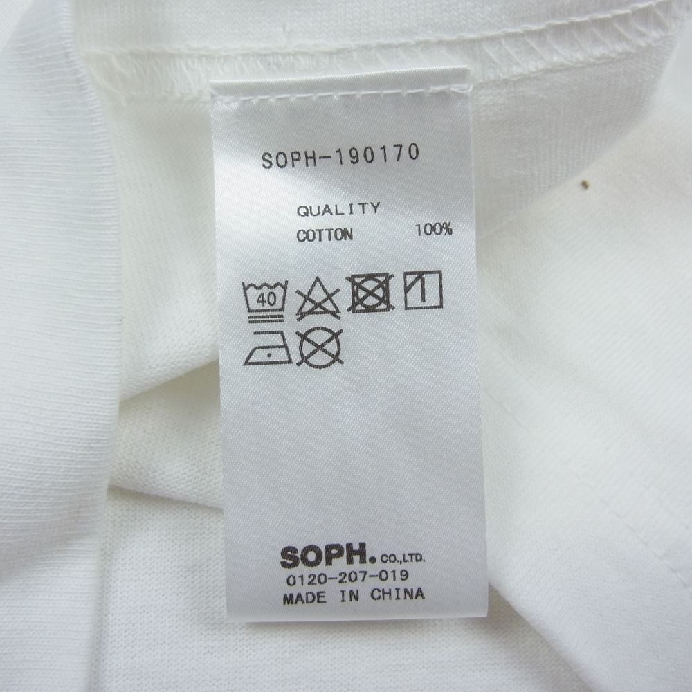 SOPHNET. ソフネット SOPH-190170 FRONT LOGO TEE フロントロゴ 半袖 Tシャツ ホワイト系 S