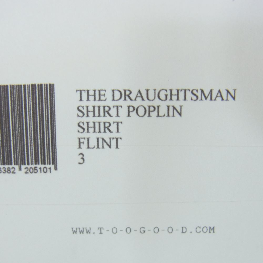 トゥーグッド toogood 長袖シャツ THE DRAUGHTSMAN SHIRT POPLIN